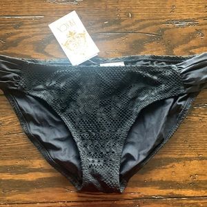 New Becca bikini bottoms- black sz L